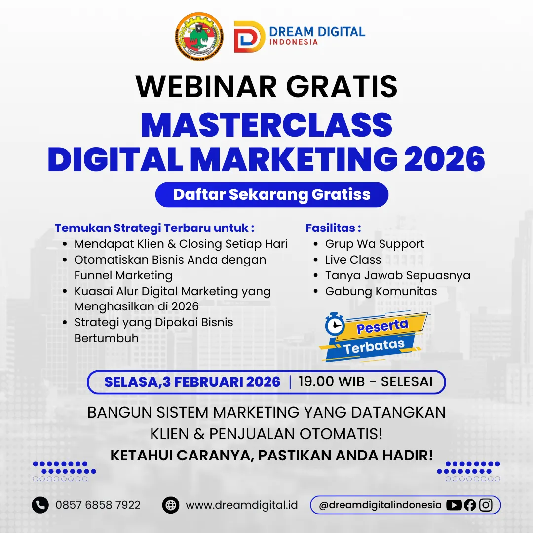 WEBINAR GRATIS MASTERCLASS DIGITAL MARKETING 2026