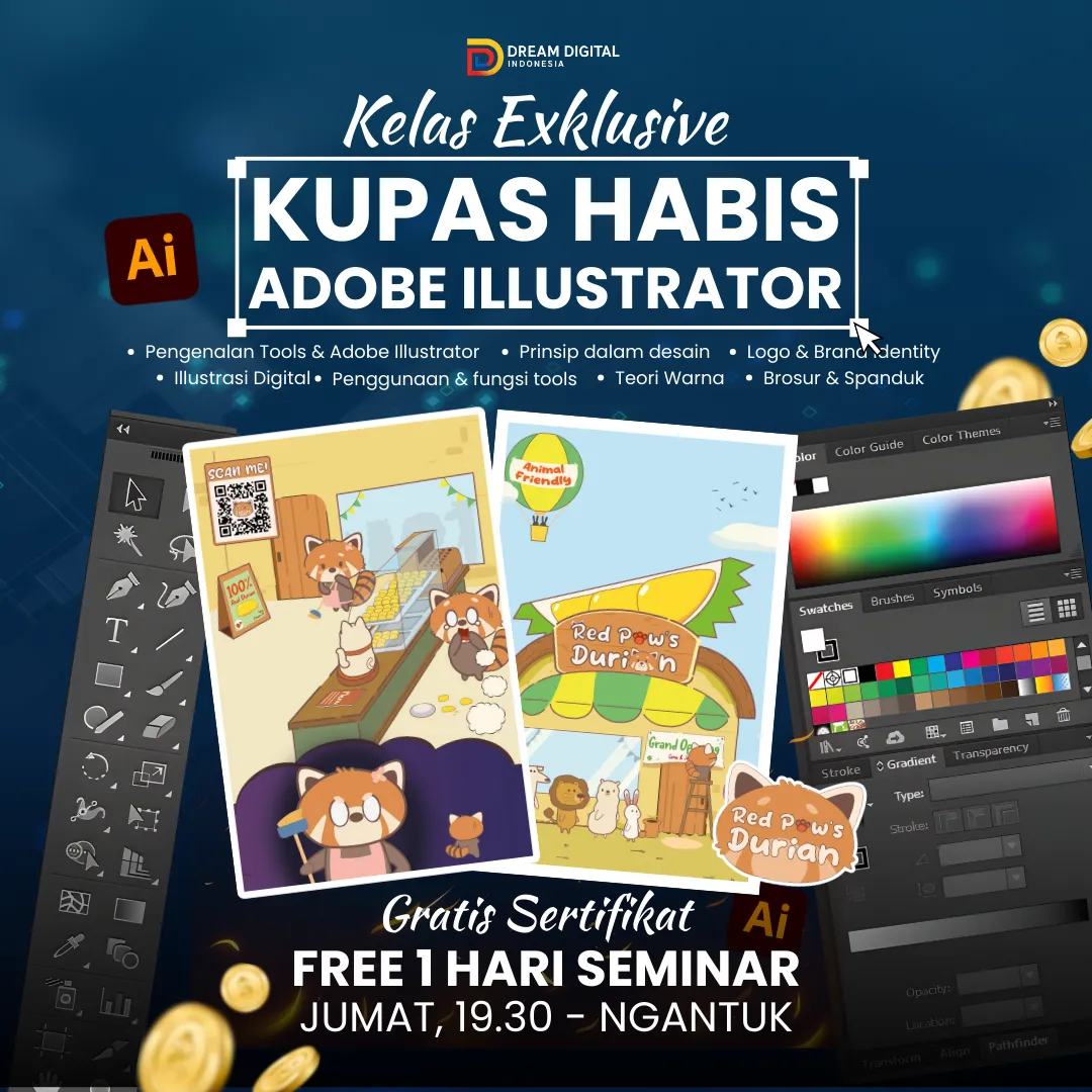Seminar Online Kupas Habis Adobe Illustrator